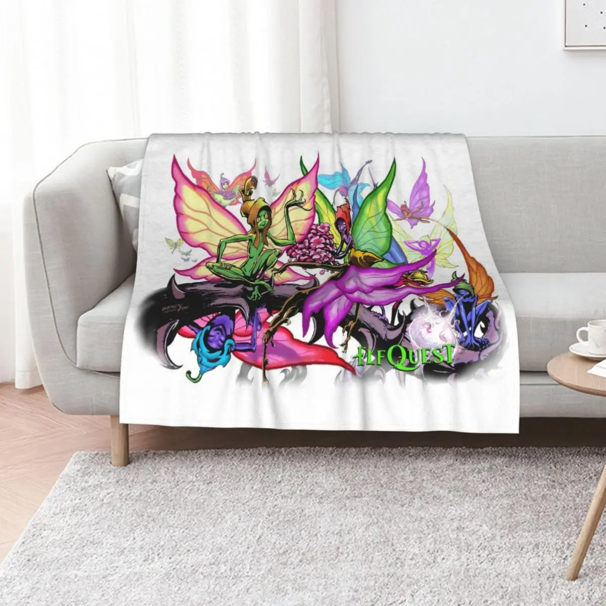 ElfQuest: The Preservers Throw Blanket Decorative Throw cosplay anime Thins manga Plaid on the sofa Blankets