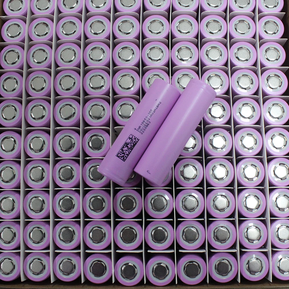 100PCS 18650 3.7V 2600mah 2900mah 3000mah Lithium-ion NMC Rechargeable Batteries 3C High Rate Discharge For DIY Solar System