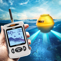 LuckyFFW718LA Wireless Portable Fish Finder 45M/135FT Sonar Depth Sounder Alarm Ocean River Lake