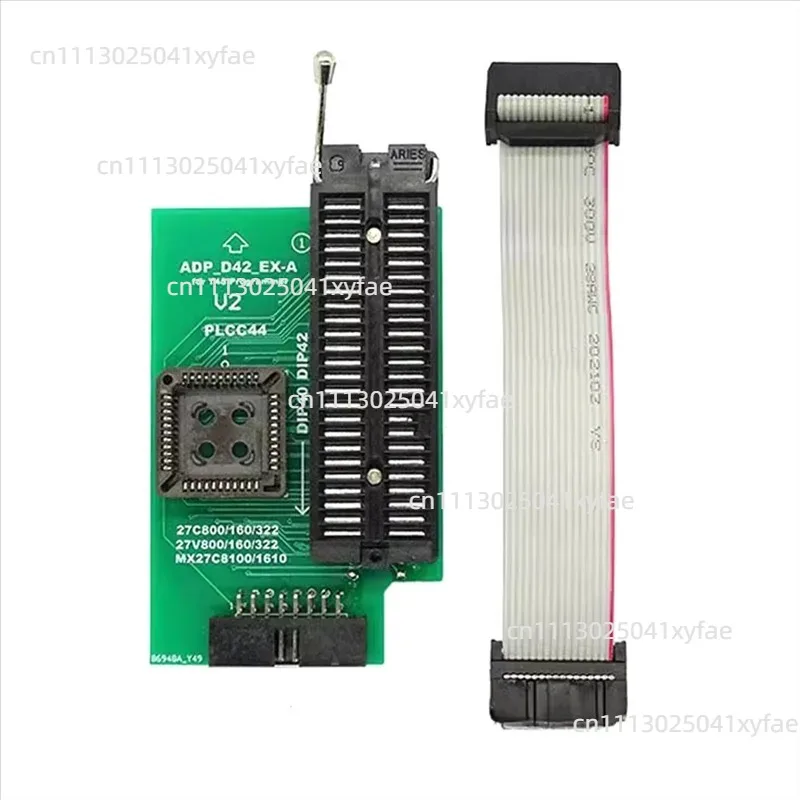 ADP_D42_EX-A Adapter with ZIF Interface, Compatible with PLCC44 DIP42 EEPROM Chips