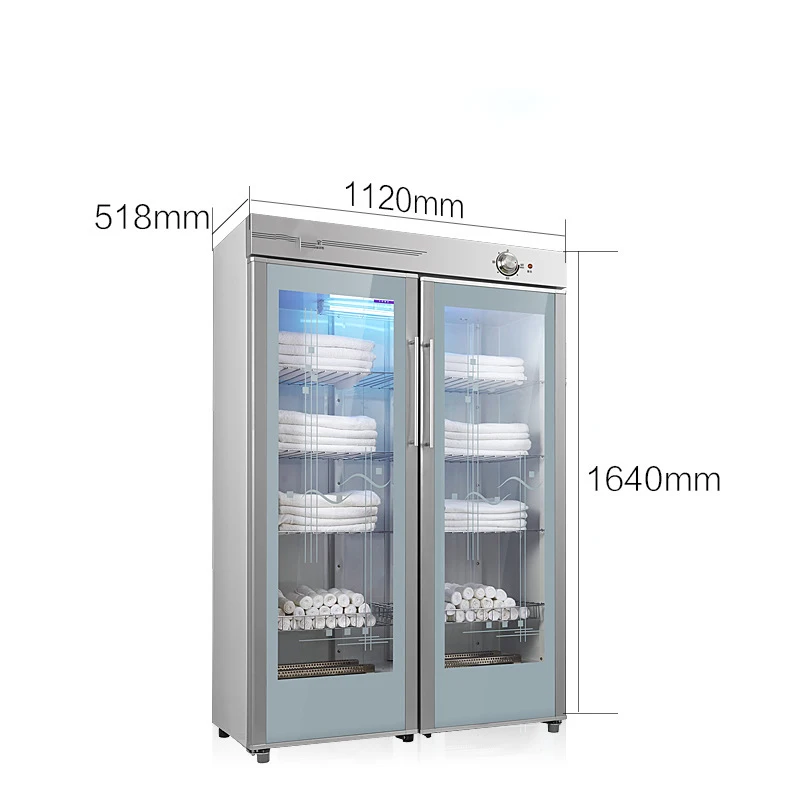 خزانة تطهير أطباق المطبخ التجارية ذات الباب المزدوج