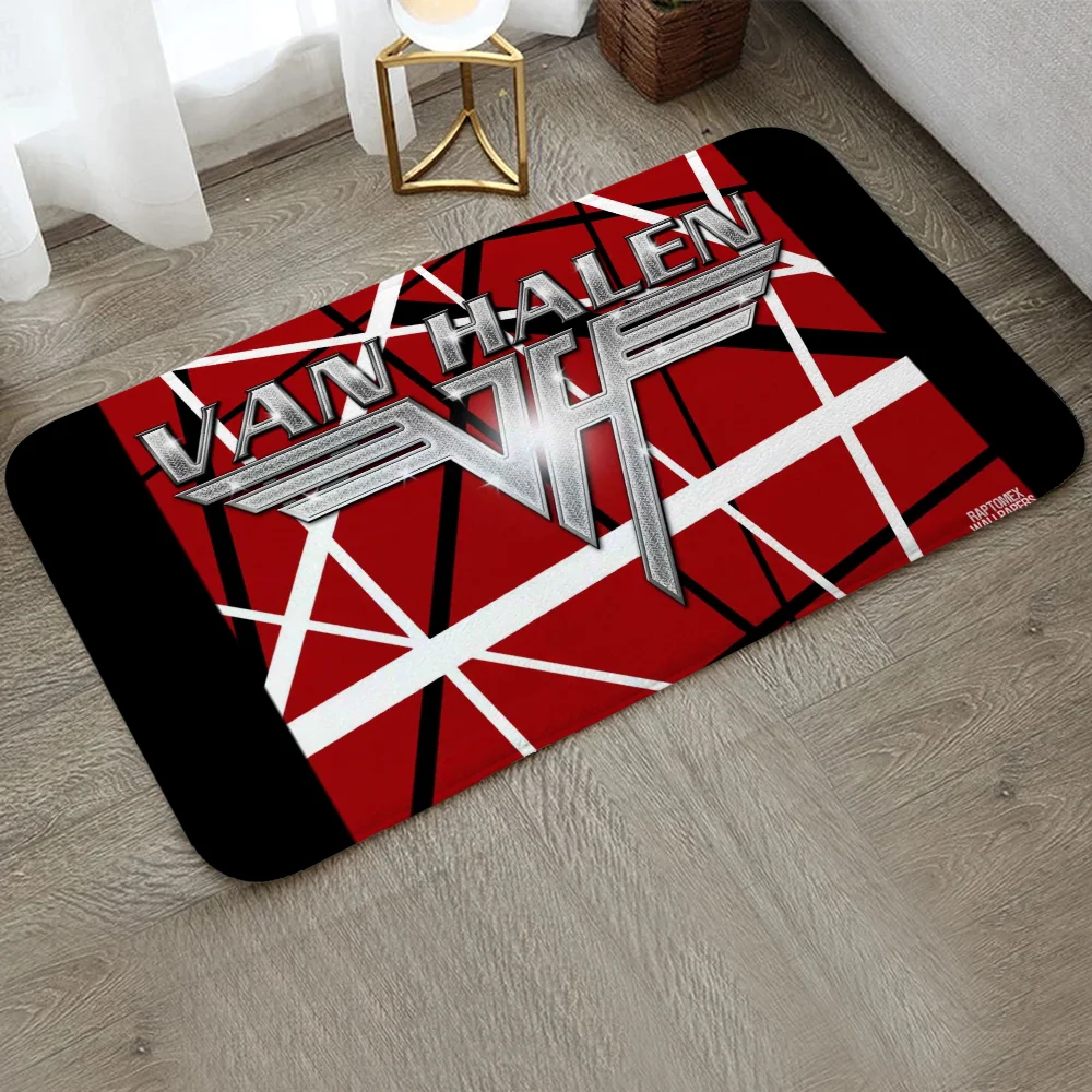 Things for the Home Decor Items Van Halen Kitchen Rugs Welcome Mat Outdoor Doormat Entrance Door Carpet Customized Bath Rug Foot