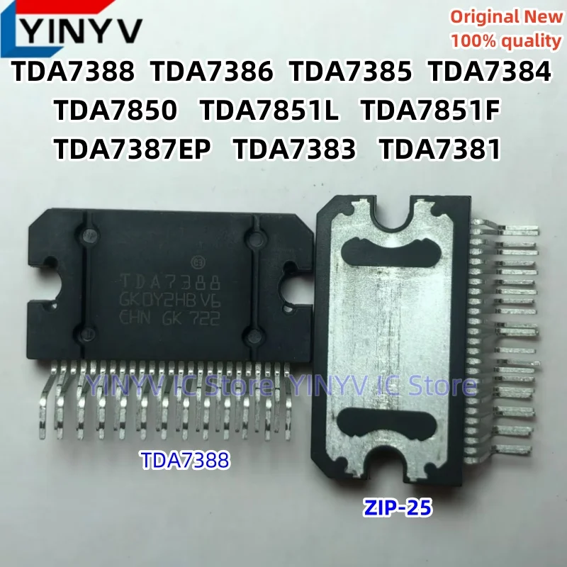 2Pcs TDA7388 TDA7387EP TDA7386 TDA7385 TDA7384 TDA7383 TDA7381 TDA7850 TDA7851L TDA7851F TDA7387 ZIP-25 Original New 100%quality