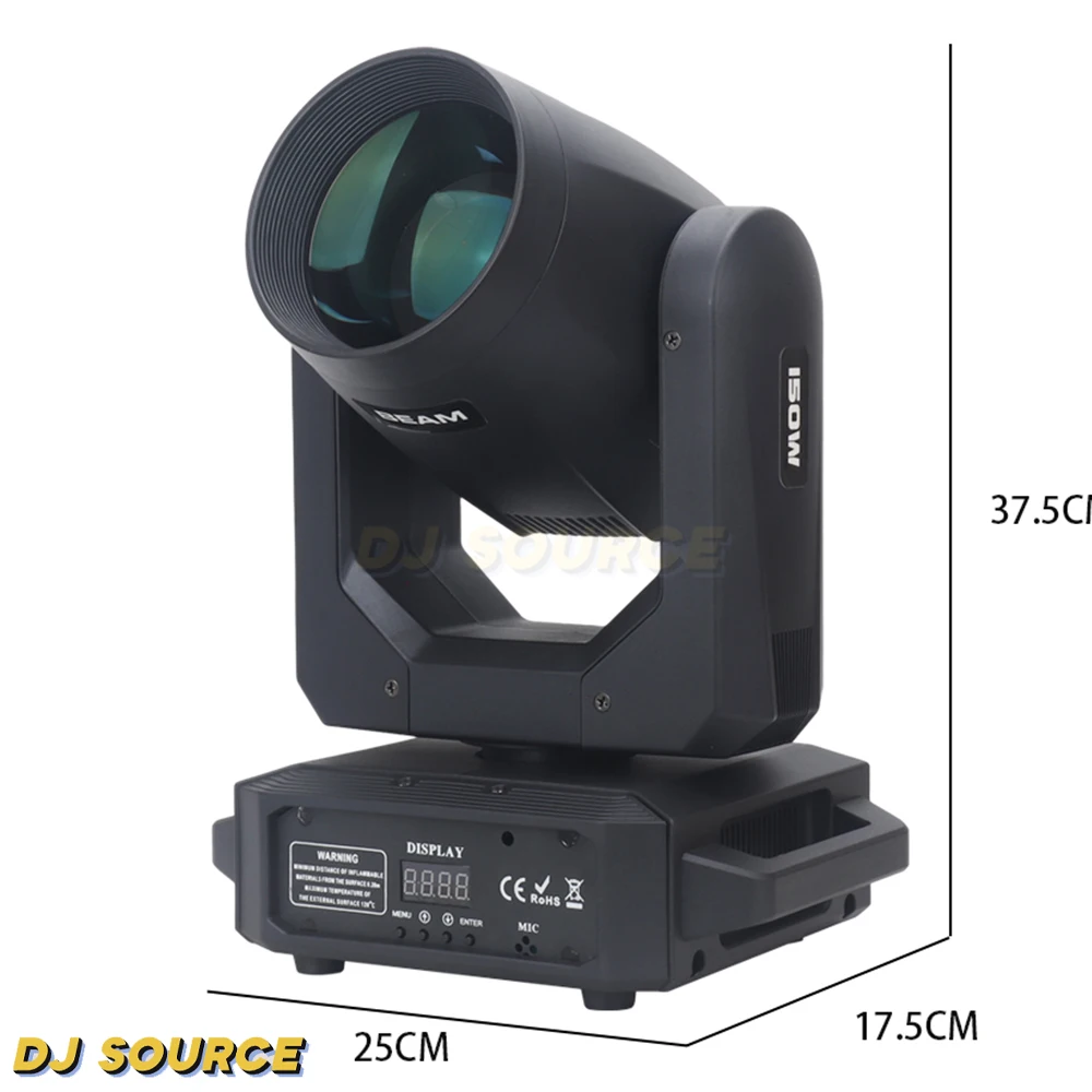 Imagem -03 - Moving Head Led Light Feixe Local Prismas Rotativas dj Dmx Stage Party Effect Disco dj Bar Pcs 200w Mais 12