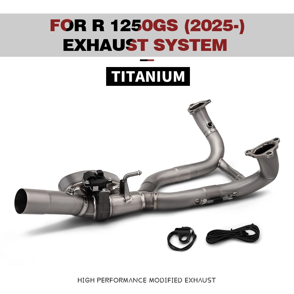 

For R1250GS 1250GS Complete Exhaust System Motorcycle Titanium Manifold With Electric Controlled Valve Connect Muffler