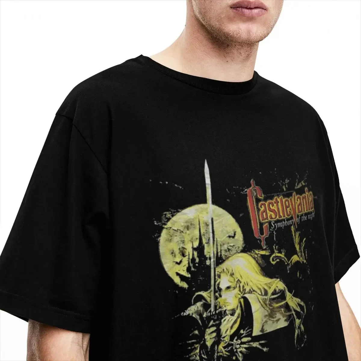 Symphony Of The Night Alucard Castlevania Accessories Shirt for Men Women Game Funny Funny Cotton All Seasons Tee