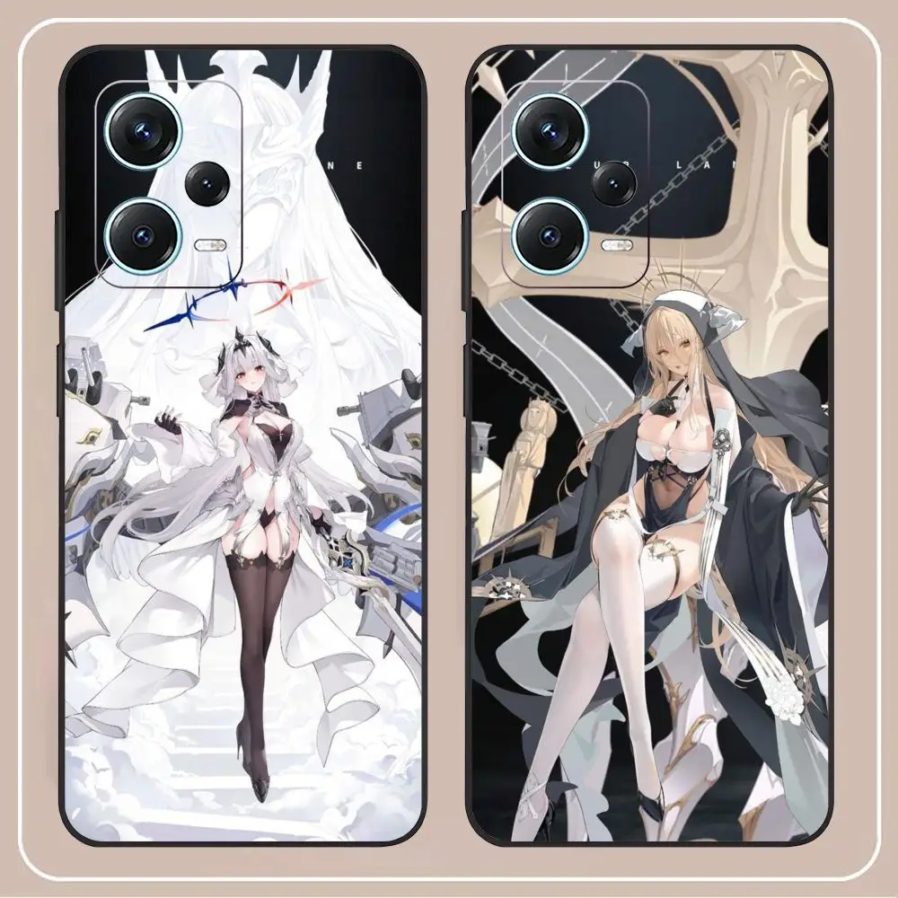 

Azur Lane Phone Case For Redmi Note 13 Pro Plus 12 11 A3X A1 A2 13C 12C Black Cover