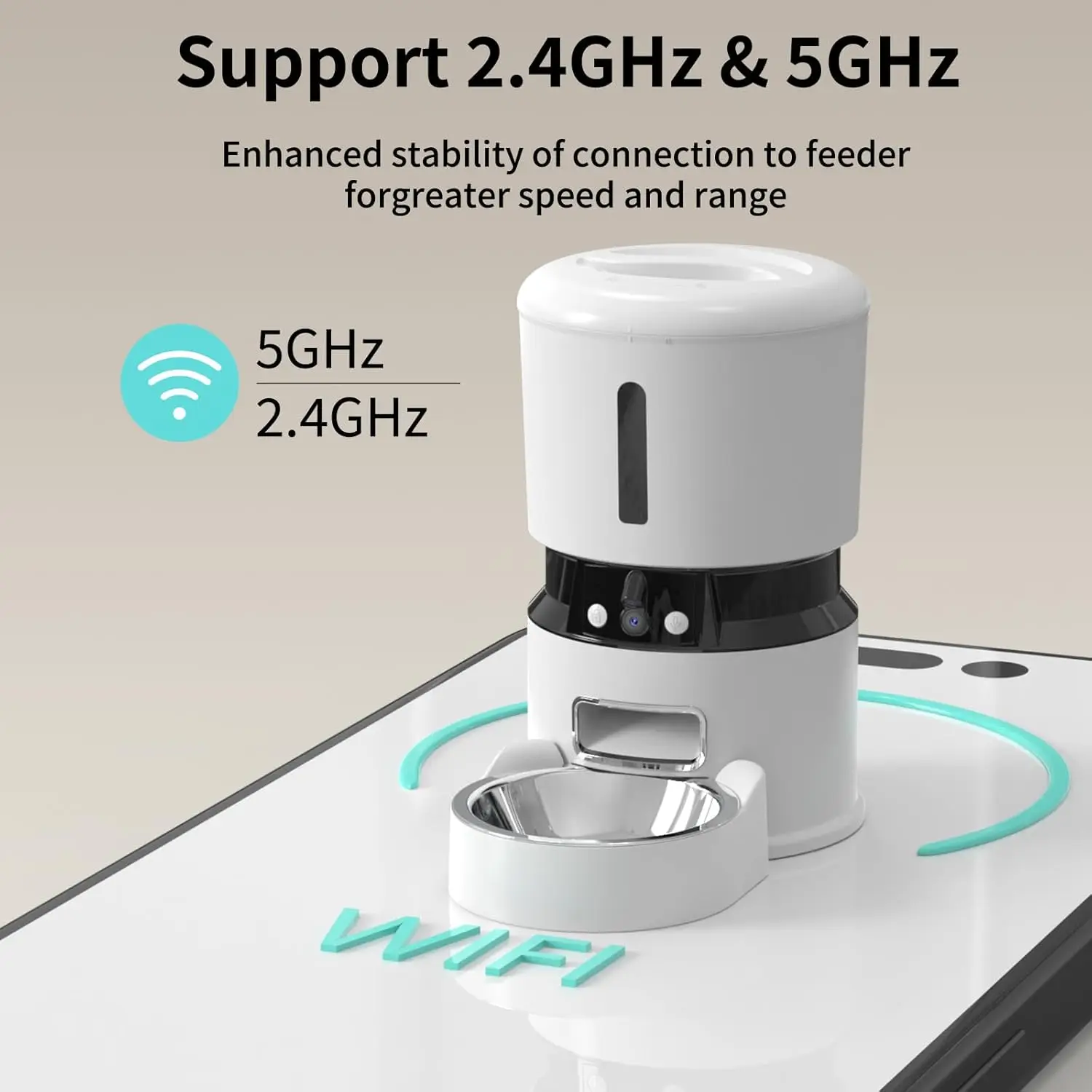 4L التلقائي موزع أغذية الحيوانات الأليفة للقطط الكلاب 1080P HD كاميرا للرؤية الليلية التطبيق الذكي اتجاهين الصوت الكلب المغذية صنع البلاستيك #3