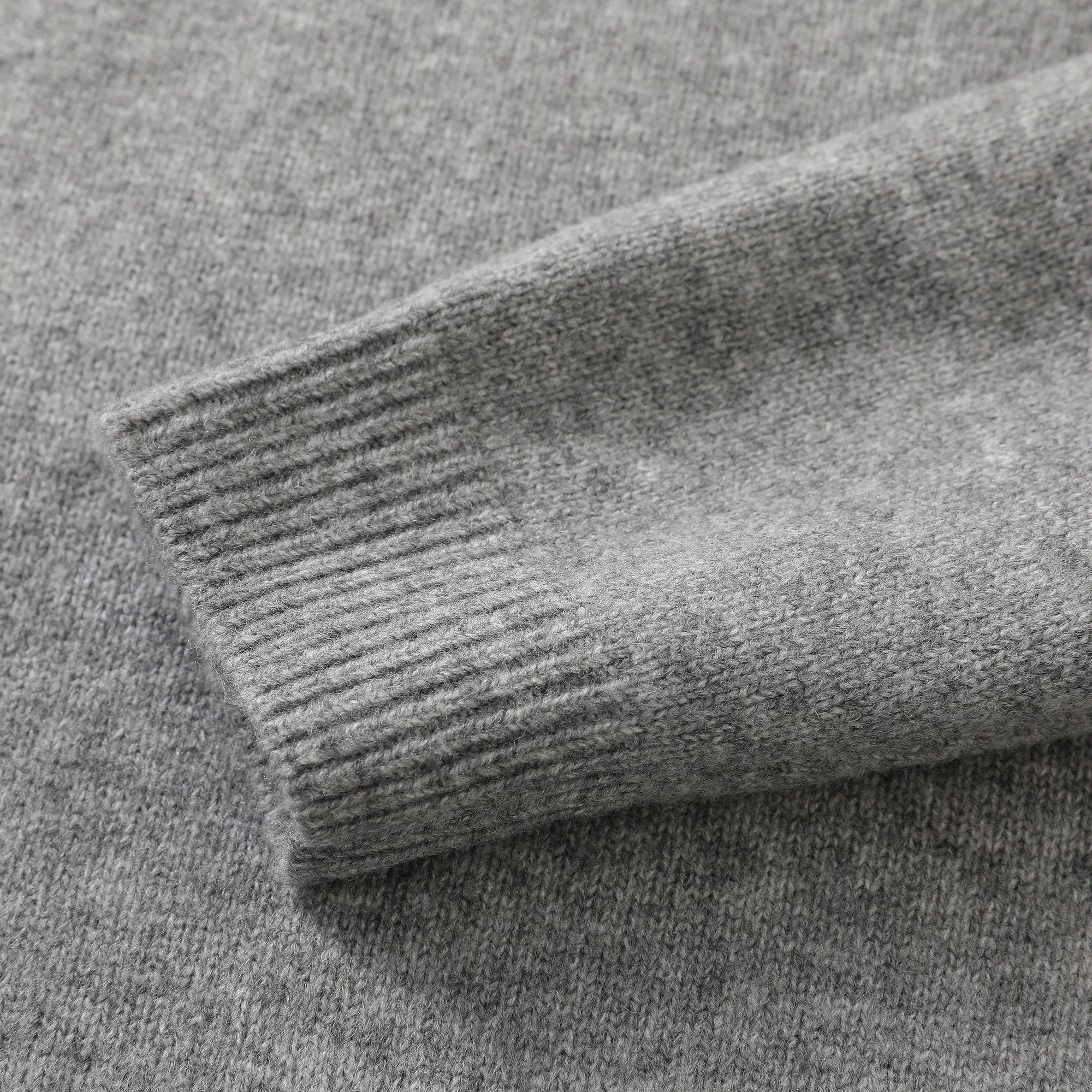 Maglione da uomo in misto lana lavorata a maglia Trade King Colletto Henry Caldo autunno inverno Faion Comodo top lungo Sve delicato sulla pelle