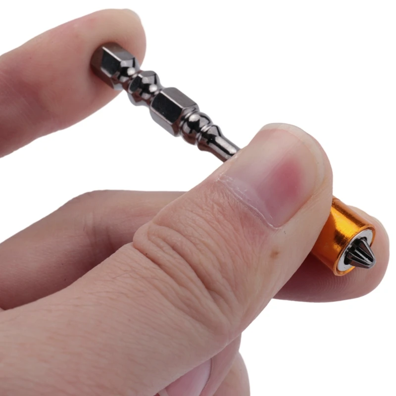 Starker magnetischer Schraubendreher-Bit-Satz, 65 mm, elektronische Kreuzschlitz-Schraubendreher-Bits für Gipskarton-Trockenbau-Schraubendreher