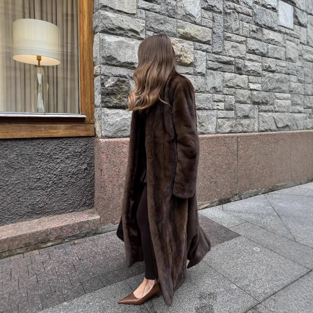 

Осень-зима 2025 г., новое пальто из искусственного меха, модная элегантная женская куртка