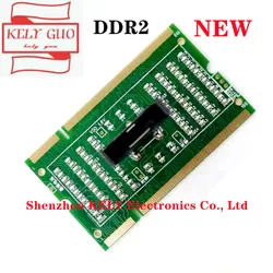 Slot di memoria della scheda madre del computer portatile DDR2 DDR3 DDR4 DDR5 Scheda di test dell'analizzatore diagnostico SDRAM SO-DIMM Pin Out Scheda tester LED per notebook