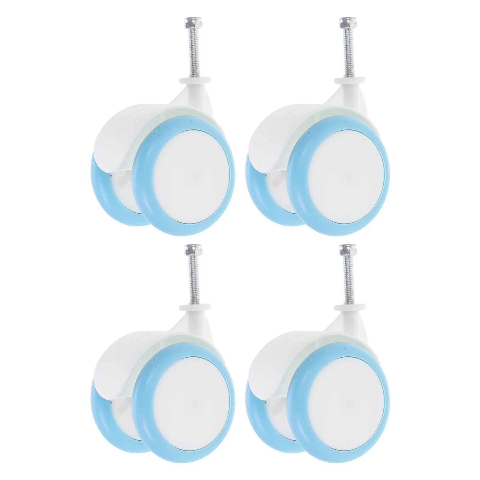 4 Pcs Stroller Replacement Wheels Plastic Rubber Car Accessories Pu Utility Cart Baby Walker Casters Wagon