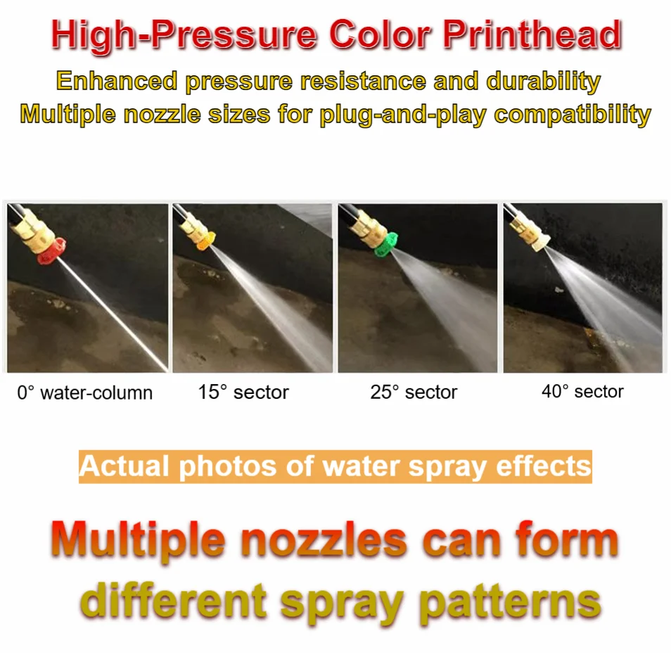 5 قطعة مجموعة غسالة الضغط العالي مع 1/4 التوصيل السريع غسيل السيارات بندقية رذاذ الفوهات 5 ألوان متعددة الزوايا الفولاذ المقاوم للصدأ رذاذ الفوهات #4