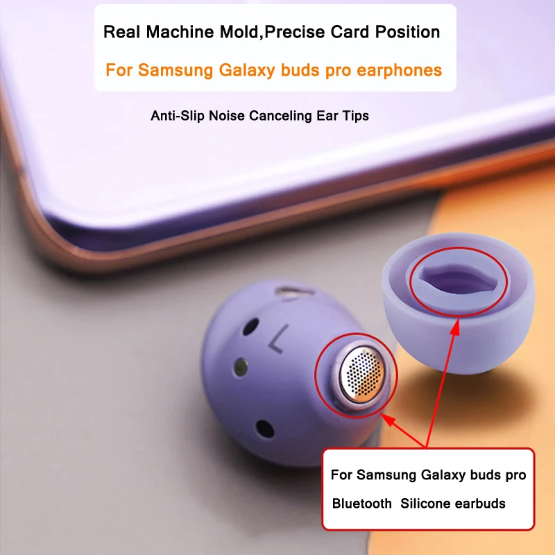 3 أزواج من سماعات الأذن السيليكون لسماعات الأذن TWS Samsung Galaxy Buds Pro R190 بلوتوث S/M/L بلوتوث سيليكون أطراف أذن لاسلكية حقيقية