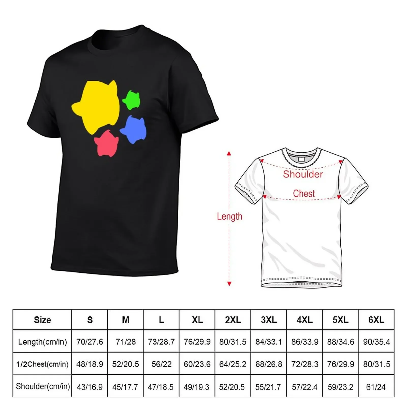 Lumas (Yellow, Red, Blue, Green) T-Shirt kawaii clothes tees boys whites mens plain t shirts