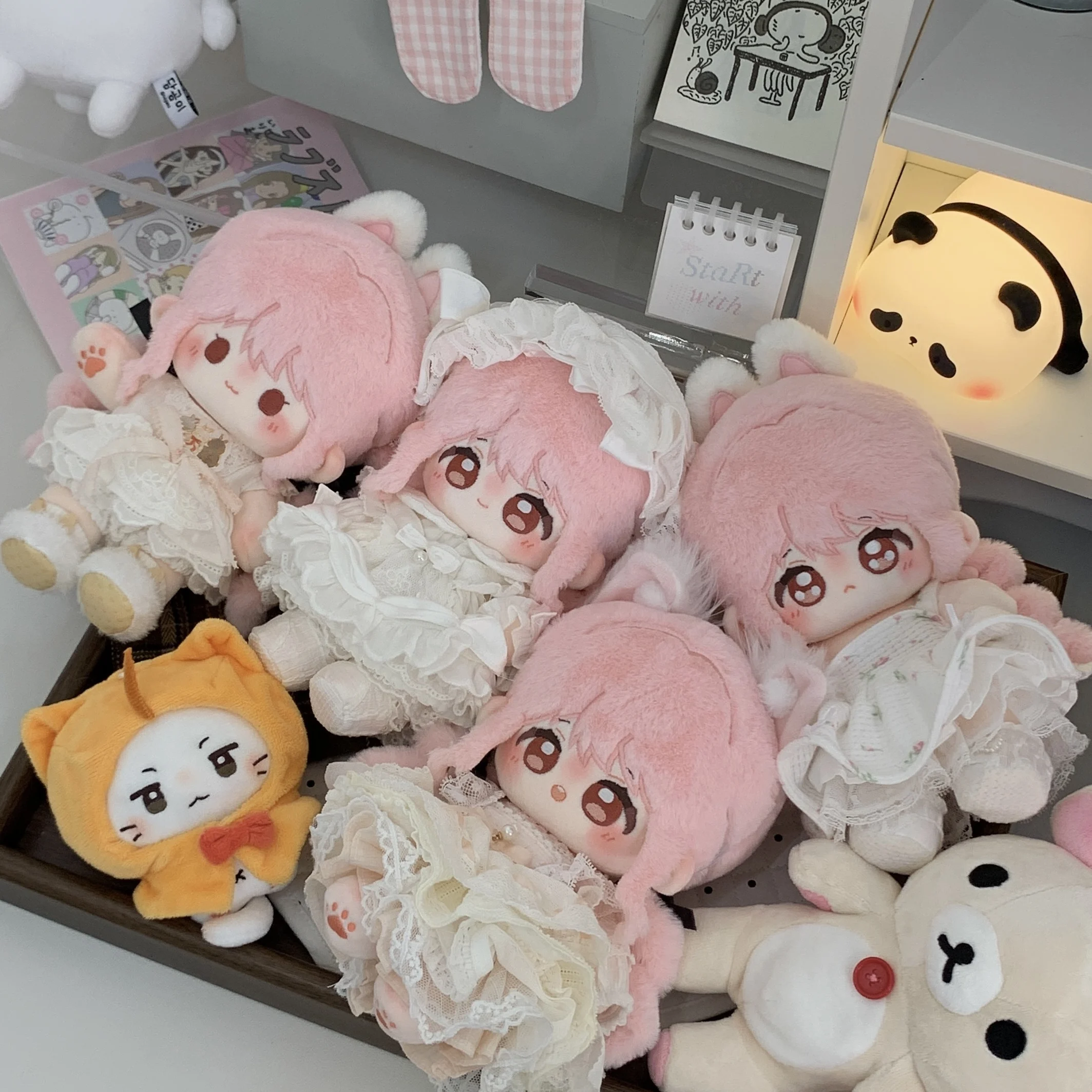 

In Stock 20cm Infinity Nikki Stuffed Plushies Plush Doll Clothes Rabbit Ear Butterfly Knot Anime Game Keychain Bag Toy Kids Gif