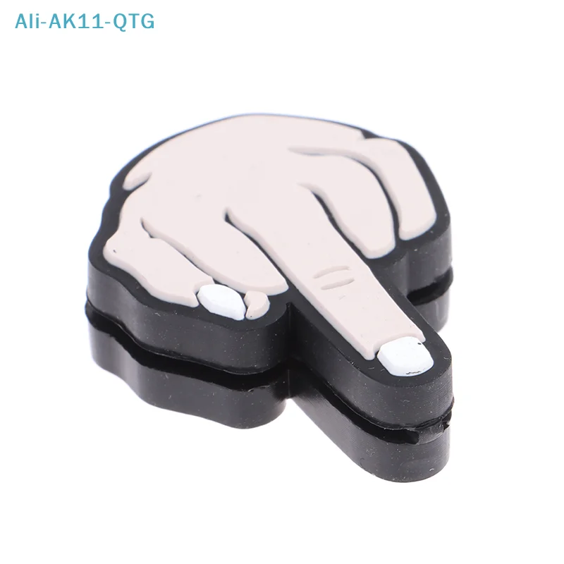

NEW Middle Finger Tennis Racket Vibration Dampener Shock Absorbing Soft Silicon Racket Damper