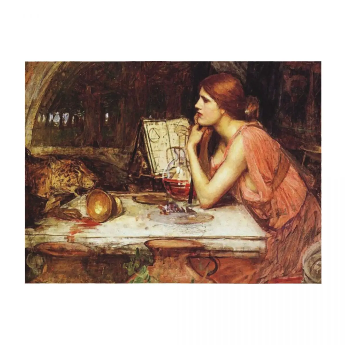 

John William Waterhouse - Sketch of Circe,1911-1914 Throw Blanket Quilt Summer Beddings sofa bed Luxury Blankets