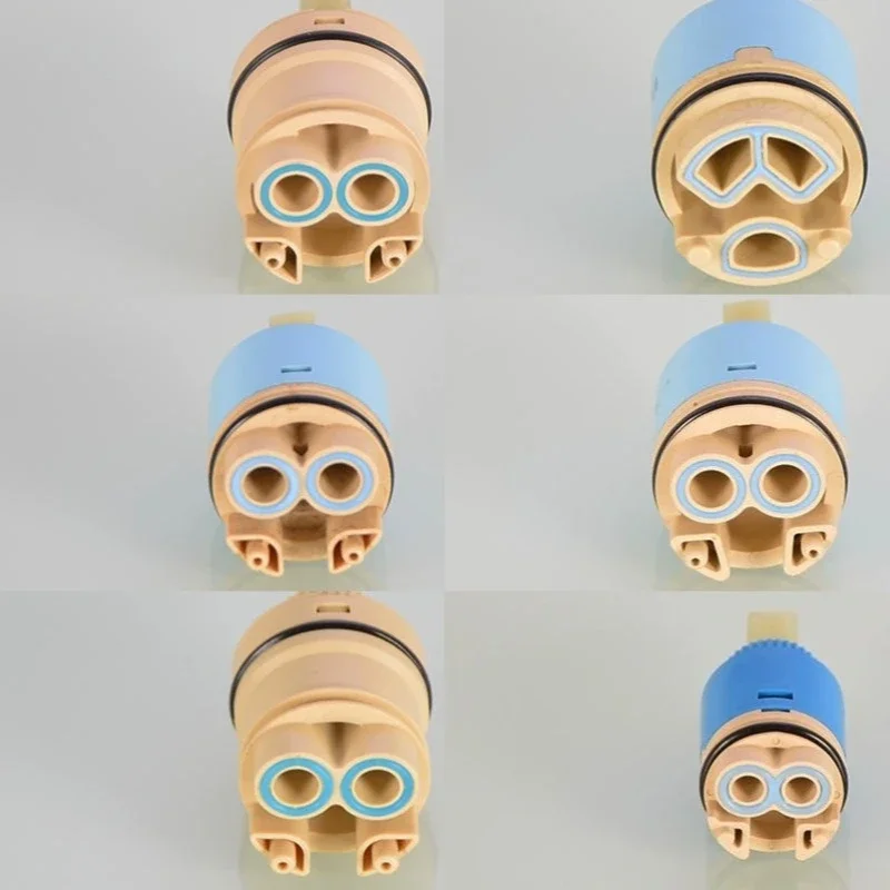 

25/35/40mm High-Leg Ceramic Faucet Cartridge - Low-Torque Free-Spin Spindle, Faucet Repair Component