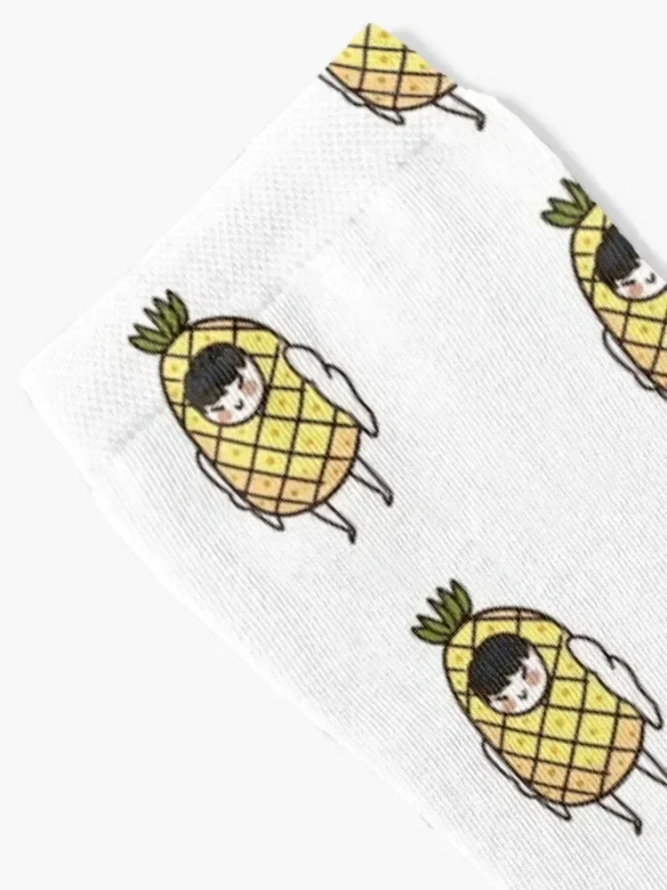 Monsta X ????? - Pineapple Wonho Socks sheer hiphop designer happy Woman Socks Men's