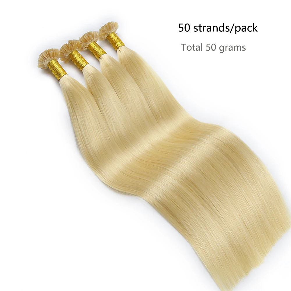 

Nail U Tip Hair Extensions 100% Real Human Hair Natural Straight Kertain Hair Extensions 18-24 inches 50g/pack