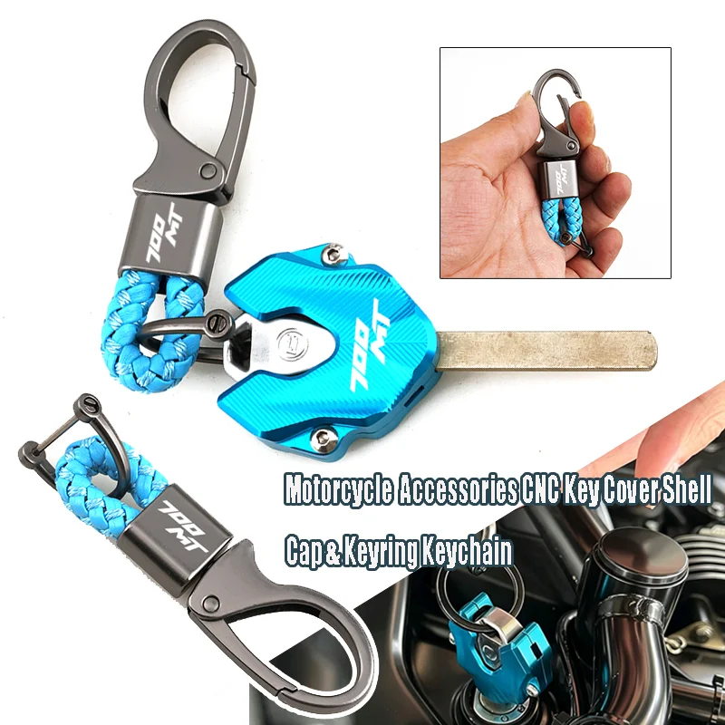 

700MT Motorcycle Accessories CNC Key Cover Case Shell Cap Fit For CFMOTO MT700 CF 700 MT 700-MT 2025+ Keyring KeyChain