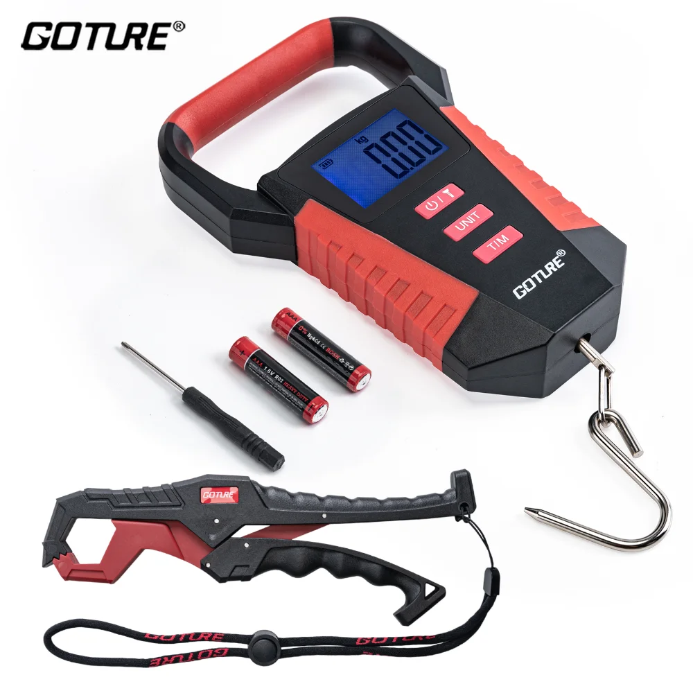 Goture Mini Portable Electronic Scale 50g-50KG Digital Display Waterproof Fishing Scale with Back Light Kg/lb/oz Switchable