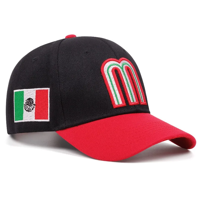 New Arrival Men Baseball Cap Mexico Flag Embroidery Sports Hat Women Hip Hop 3 Colors