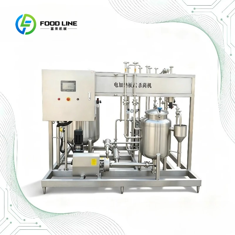 Customized Industrial Touch Screen Auto 1000LPH Plate Sterilization Equipment Pasteurization Machine for Yogurt Plant