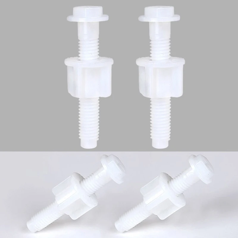 2pcs Toilet Seat Hinge Bolts Screw Fixing Fitting Kit Bathroom Toilet Seat Repair Screws Accessories Tools