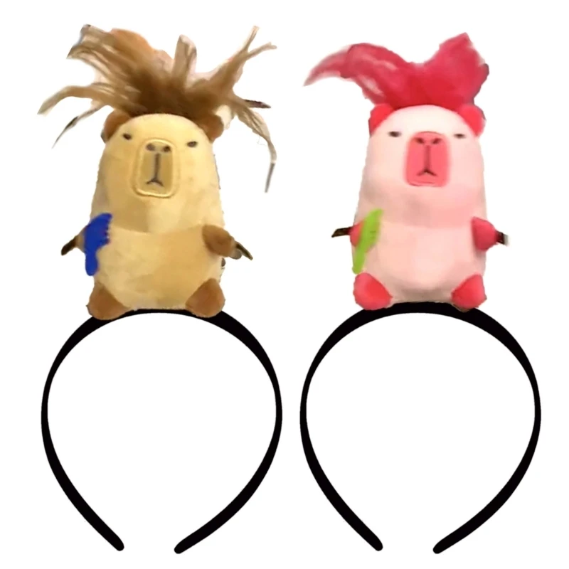 

Cute Capybara Hairband Cartoon Animal Hairband Hair Hoop for Youngsters and Cosplay Stylish Kids Girls Headdress Jewelry