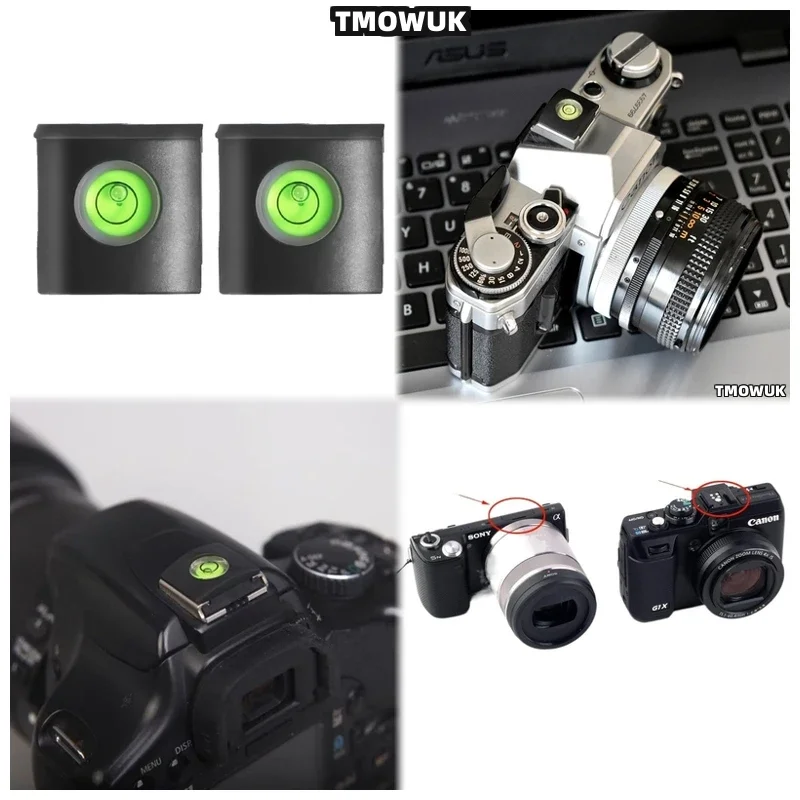 For Canon EOS 7D 7D Mark II 60D 80D 90D 77D 9000D Hot Shoe Cover Cap DSLR Camera Flash Hot Shoe Bubble Spirit Level Accessories