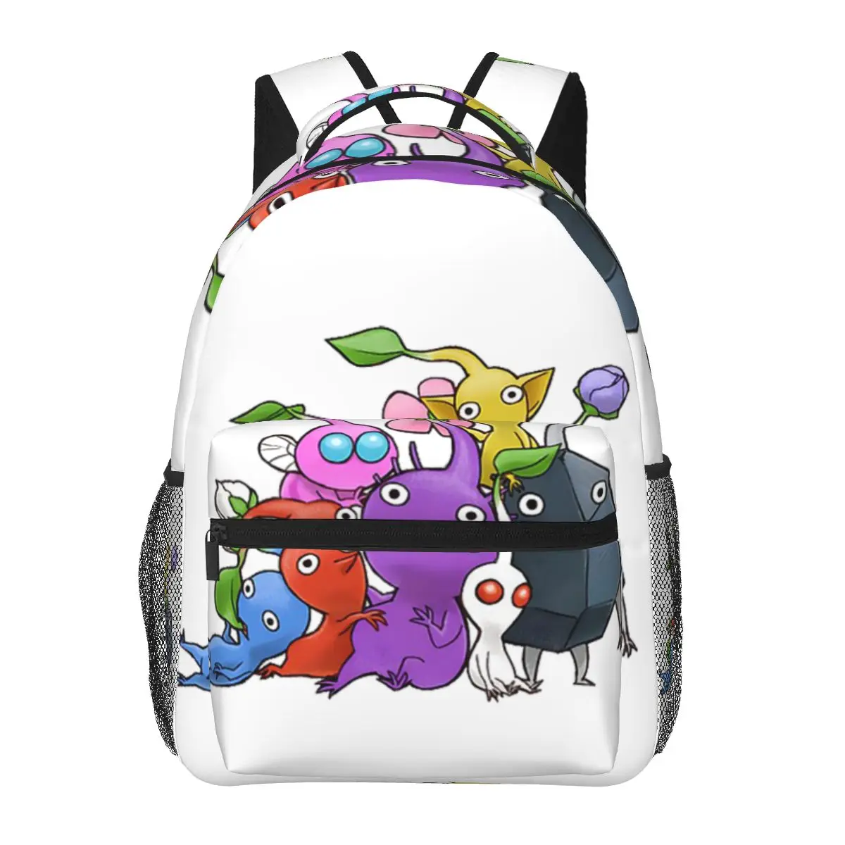 

170 Pikmin Ideas Game Art Backpacks Boys Girls Bookbag Students School Bags Cartoon Kids Rucksack Shoulder Bag Large Capacity