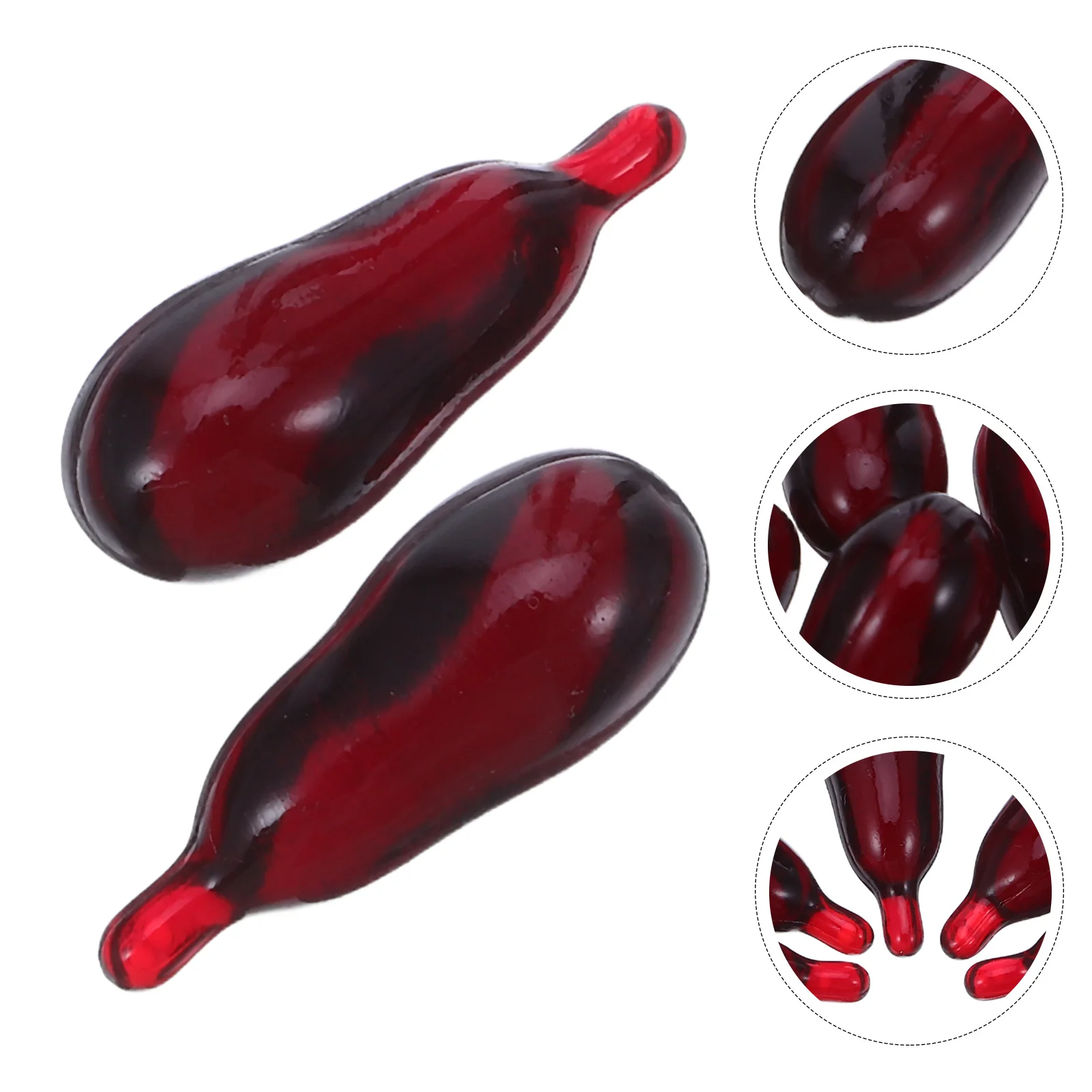 

9pcs Fake Blood Capsules Realistic Blood Props For Halloween Party Prank Horror Makeup Effects Simulated Pills Trick Favors