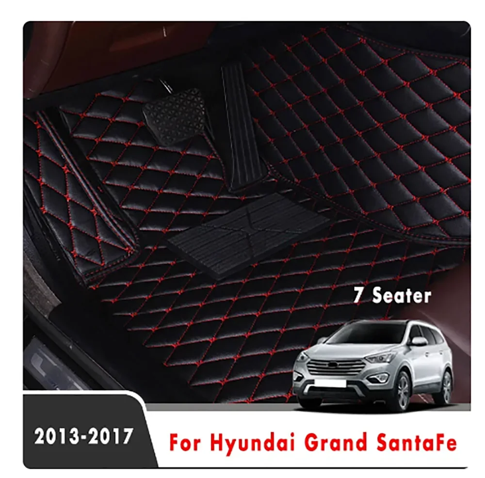 

Автомобильные коврики для салона автомобиля Hyundai Grand Santa Fe 2018 2017 2016 2015 2014 (7 местный) аксессуары на заказ