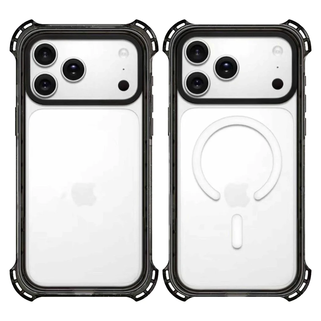 

4 Corner Bumper Protective Magnetic Case: Compatible with IPhone 17 16 15 14 Pro Max 17Pro
