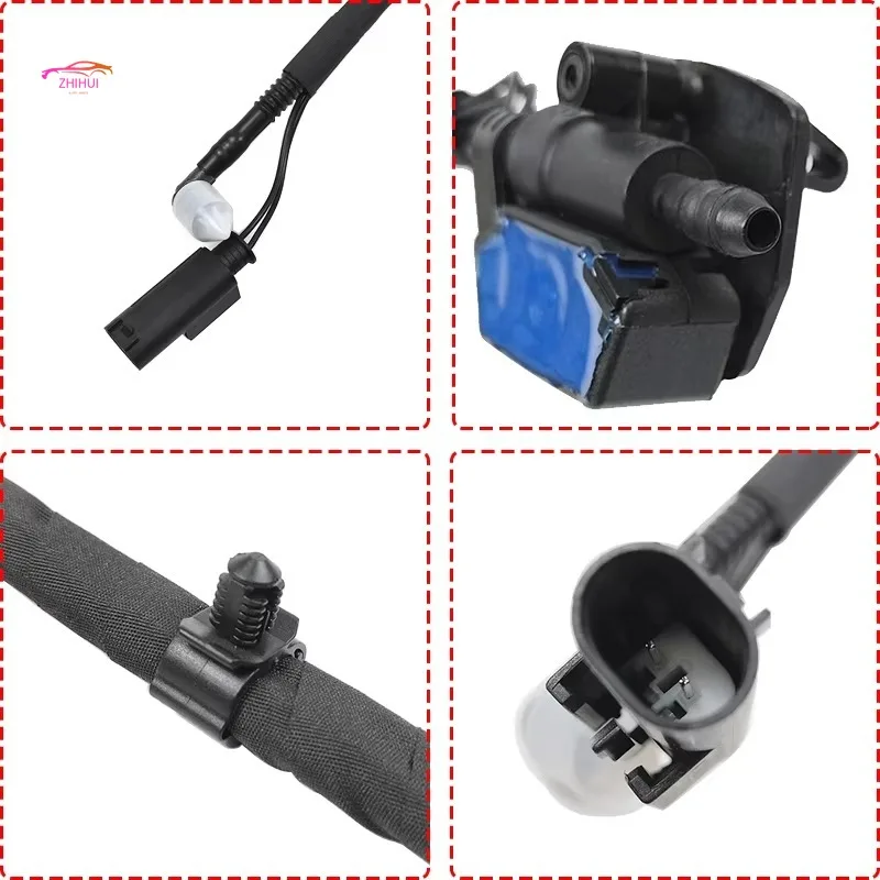 61667202027 Front Windshield Washer Nozzle Sprayer Jet System For BMW 7 Series F01 F02 F04 2009-2015 740I 750I 760I