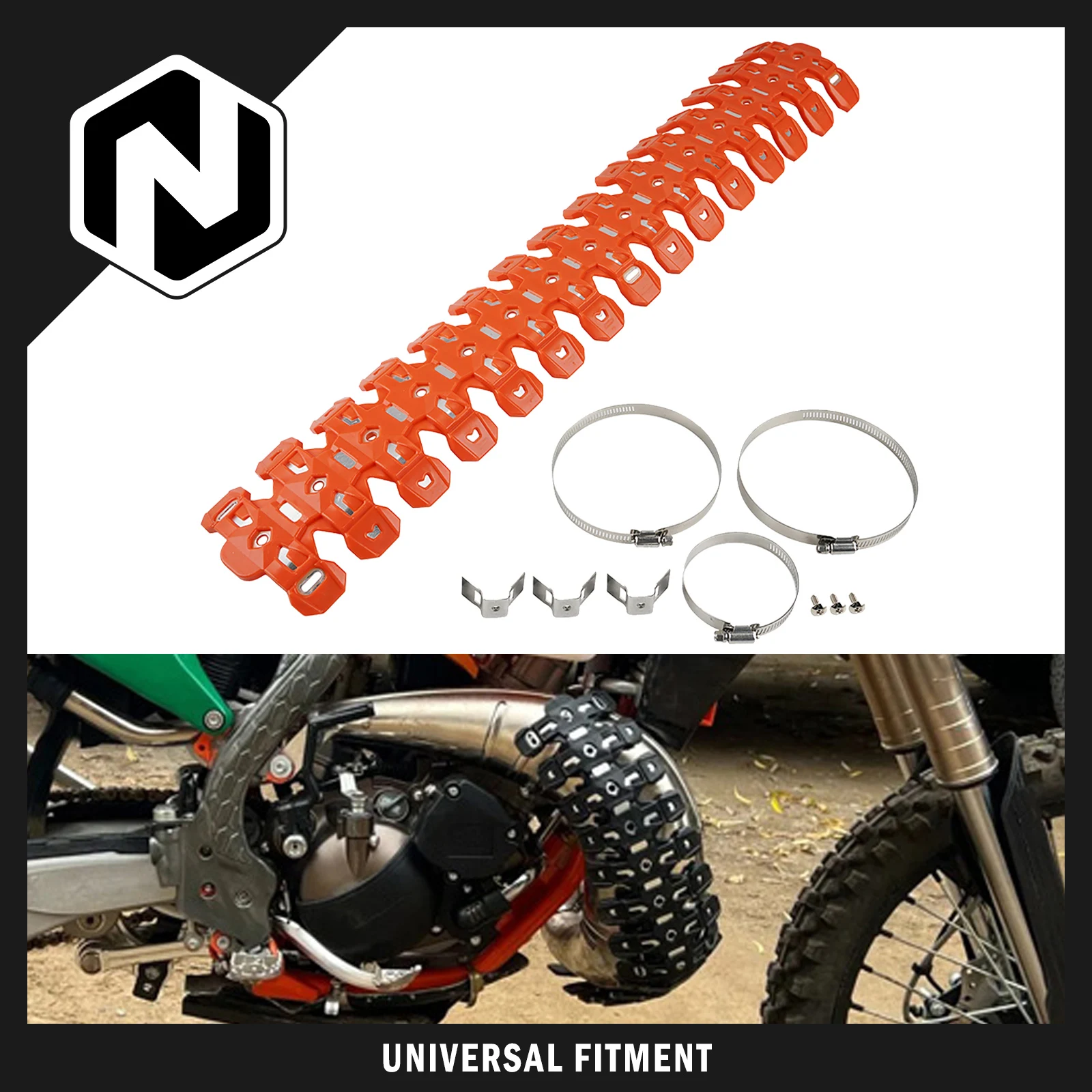 For KTM EXC 300 EXC 250 EXC 150 SX 125 SX 250 XCW 300 250 60cm Exhaust Muffler Pipe Heat Shield Guard For Sherco SE 250R SE 300R