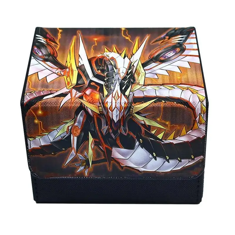 

Ю-Ги-О! Cyber Dragon OPTCG DIY кожаная коробка для карт большой емкости утолщенная коробка для хранения карт коллекции аниме