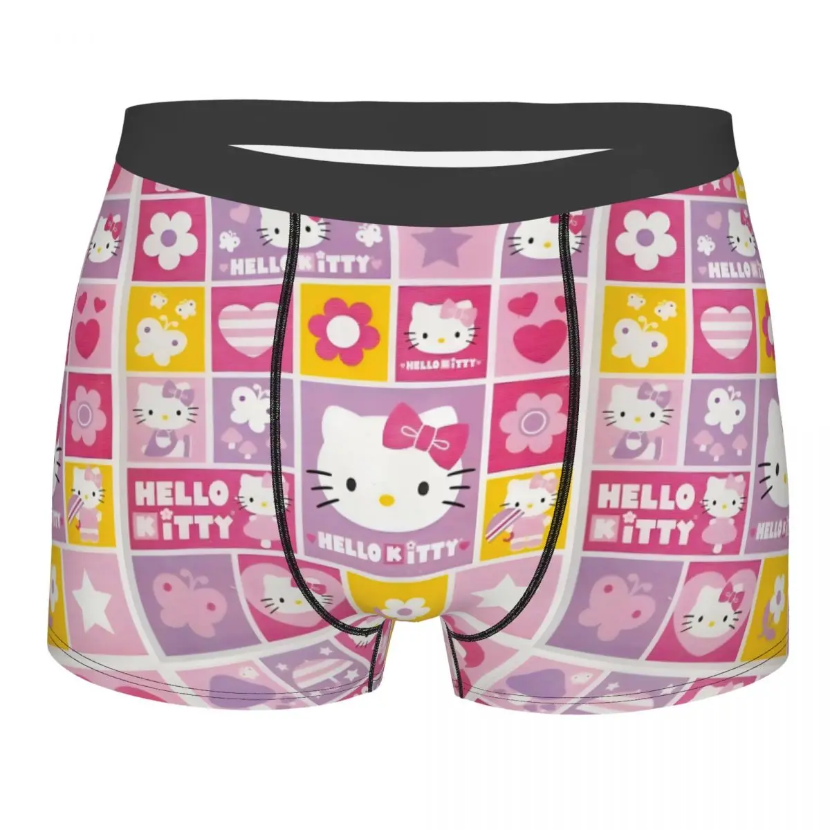 

Новинка на заказ Sanrio Cat Hello Kitty, боксеры, шорты, мужские трусы, эластичные трусы, нижнее белье