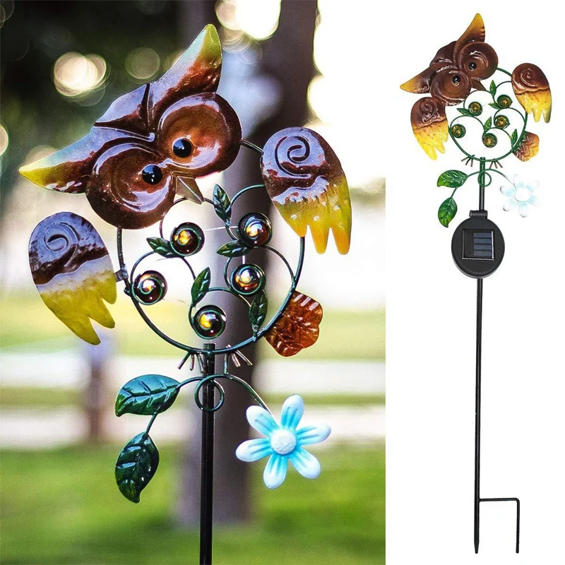 

Promotion! Garden Solar Lights Outdoor Owl Solar Light For Pathway Yard Lawn LED Decorative Garden Lights