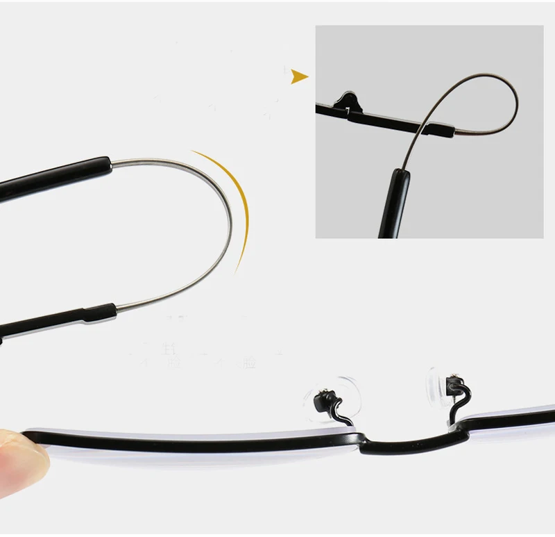 Ultraleichte, flexible Lesebrille mit progressiver Multifokal-Korrektur, Blaulichtfilter, Anti-Ermüdungs-Metallgestell, Lesebrille – Detail 11