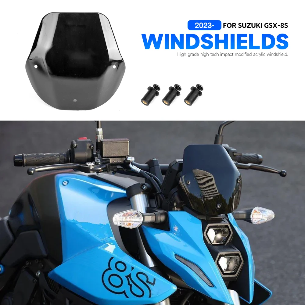 Motorcycle Accessories WindScreen Windshield Visor Deflector For Suzuki GSX-8S GSX 800S gsx s8s GSX8S 2023 2024