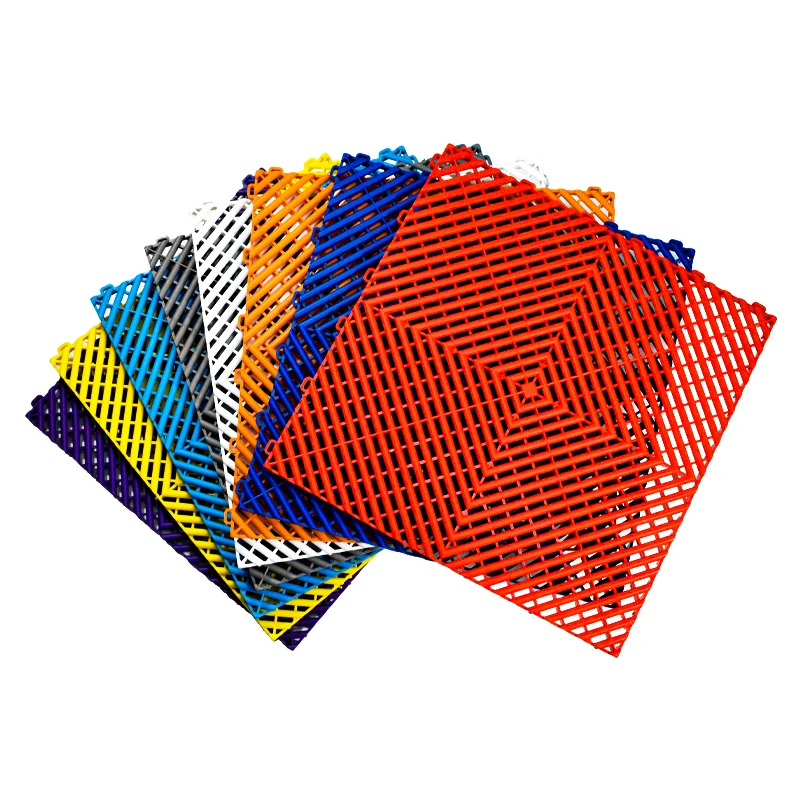 

Factory Direct Sale Car Wash Floor Can Be Customized Plastic Garage Floor Rubber Floor Tiles For Garage