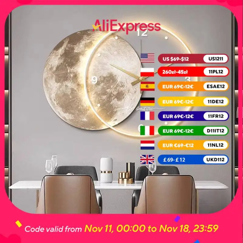 

Vintage Luxury Wall Clock Youth Roo Unusualhands Modern Office Decor Wall Clock Interior Design Montre Murale Home Decor