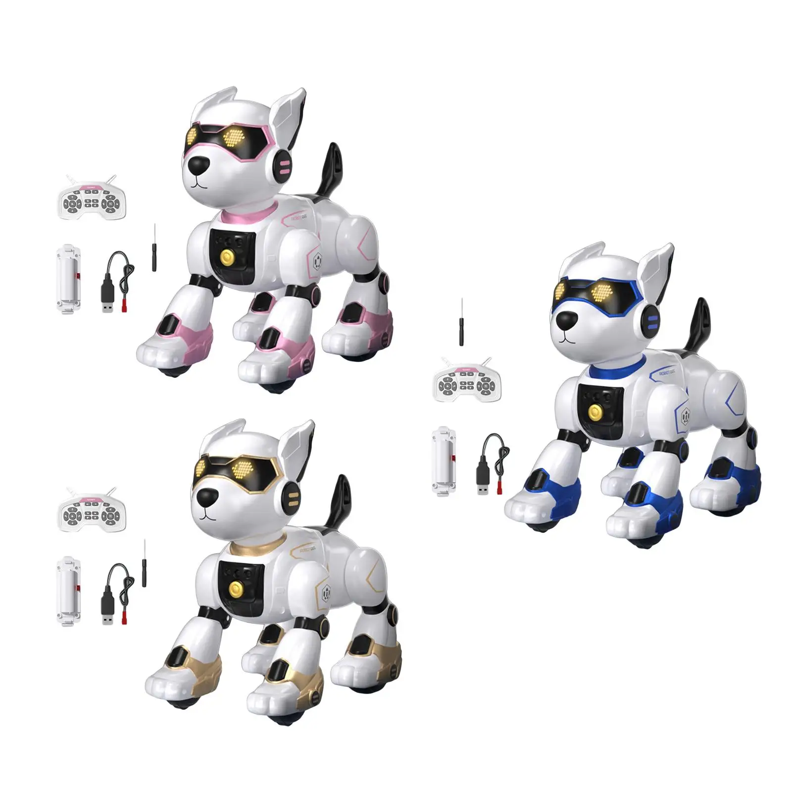 Robot Dog Toy para crianças, interativo, programável, crianças, meninos