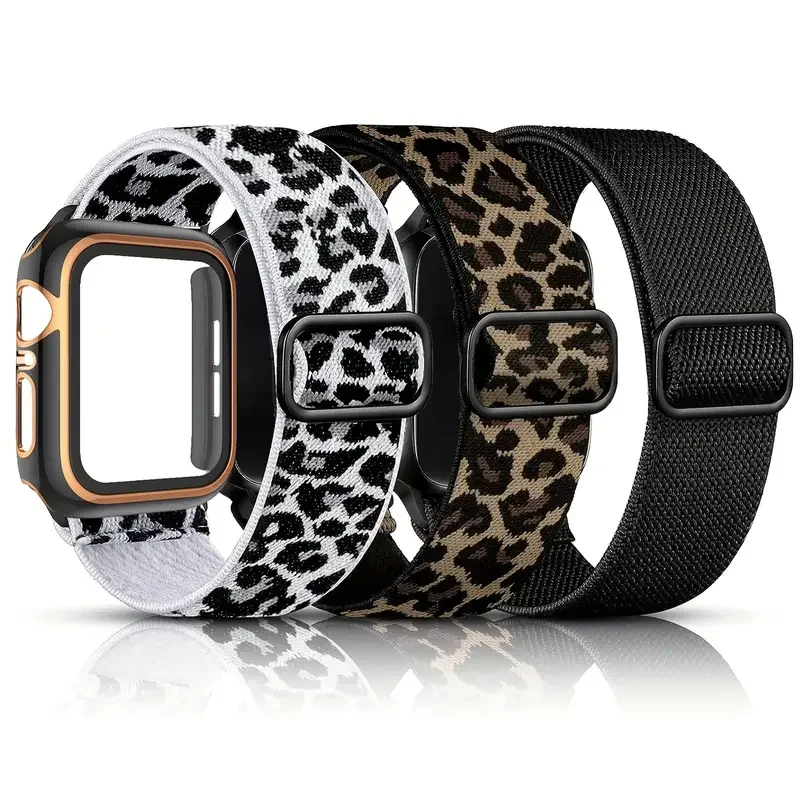 Fascia elastica per Apple Watch Ultra 2 49mm cinturino 44mm 40mm/41mm 45mm braccialetto regolabile in nylon per iWatch serie 9 8 7 6 5 4 3 Se