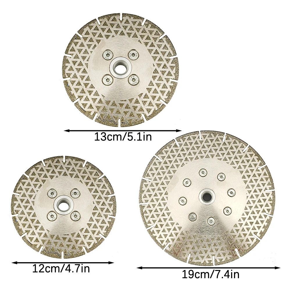 Diamond-Cutting Wheel Double-Sided Electroplated Angle Grinding Wheel Cutting Discs Stone Fabrication Carving Precise Cutting