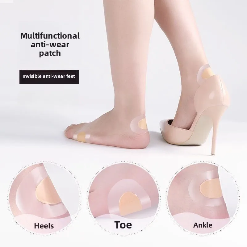 5 ชิ้นที่มองไม่เห็น Blister Gel สติกเกอร์สําหรับรองเท้าส้นสูง Anti Blister กันน้ําเบาะรองนั่งรองเท้าใหม่ Pain Relief Protector